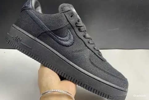 Black Stussy Nike Force Air Low 1 CZ9084-001 0609